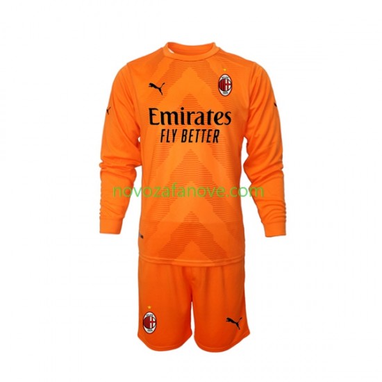 Nogometni Dres AC Milan Golmanski Dječji Treći 2022-2023 Dugim Rukavima