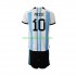 Nogometni Dres Argentina Messi 10 Dječji Domaći Svjetsko prvenstvo 2022 Kratkih Rukava
