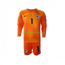 Nogometni Dres Francuska Hugo Lloris 1 Golmanski Dječji Gostujući Svjetsko prvenstvo 2022 Dugim Rukavima