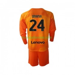 Nogometni Dres Inter Milan Andre Onana 24 Golmanski Dječji Četvrti 2022-2023 Dugim Rukavima
