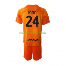 Nogometni Dres Inter Milan Andre Onana 24 Golmanski Dječji Četvrti 2022-2023 Kratkih Rukava