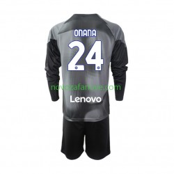Nogometni Dres Inter Milan Andre Onana 24 Golmanski Dječji Domaći 2022-2023 Dugim Rukavima