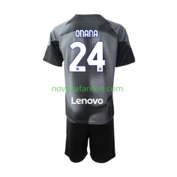 Nogometni Dres Inter Milan Andre Onana 24 Golmanski Dječji Domaći 2022-2023 Kratkih Rukava