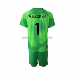 Nogometni Dres Liverpool A.Becker 1 Golmanski Dječji Treći 2022-2023 Kratkih Rukava