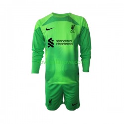 Nogometni Dres Liverpool Golmanski Dječji Treći 2022-2023 Dugim Rukavima