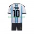 Nogometni Dres Argentina Lionel Messi 10 Dječji Domaći Svjetsko prvenstvo 2026 Kratkih Rukava