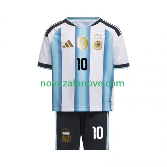 Nogometni Dres Argentina Lionel Messi 10 Dječji Domaći Svjetsko prvenstvo 2026 Kratkih Rukava