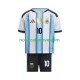 Nogometni Dres Argentina Lionel Messi 10 Dječji Domaći Svjetsko prvenstvo 2026 Kratkih Rukava