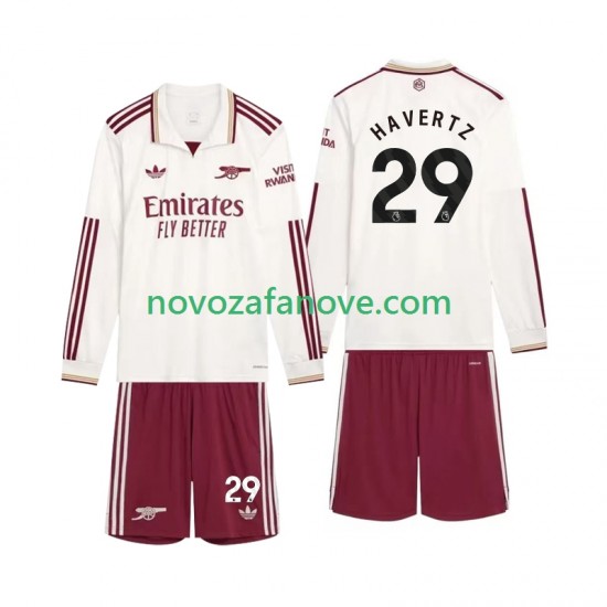 Nogometni Dres Arsenal Havertz 29 Dječji Treći 2025-2026 Dugim Rukavima