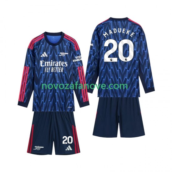 Nogometni Dres Arsenal Madueke 20 Dječji Gostujući 2025-2026 Dugim Rukavima