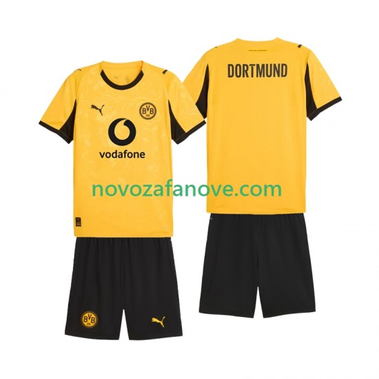 Nogometni Dres Borussia Dortmund Cup Dječji Domaći 2025-2026 Kratkih Rukava
