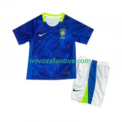 Nogometni Dres Brazil Dječji Gostujući 2025-2026 Kratkih Rukava