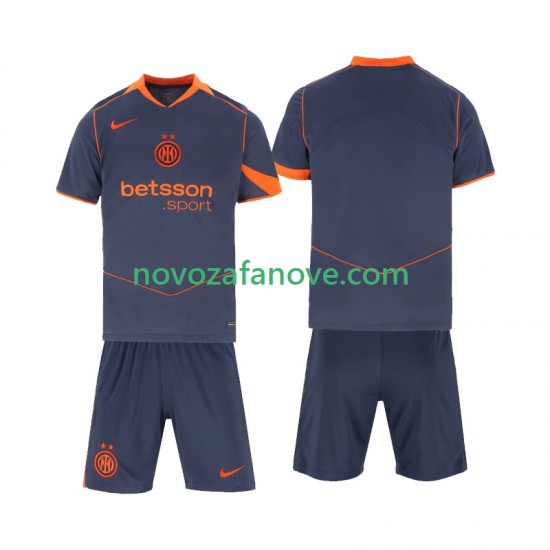 Nogometni Dres Inter Milan Dječji Treći 2025-2026 Kratkih Rukava