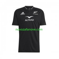 Nogometni Dres ALL BLACKS Muški Domaći Rugby 2023 Kratkih Rukava