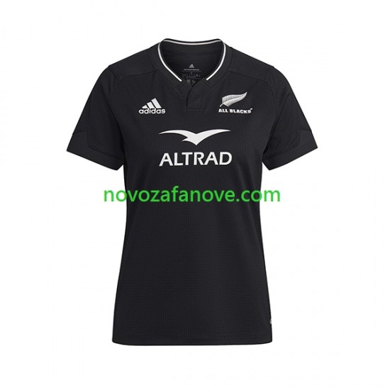 Nogometni Dres ALL BLACKS Ženska Domaći Rugby 2023 Kratkih Rukava
