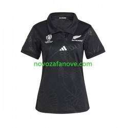 Nogometni Dres ALL BLACKS Ženska Domaći Rugby World Cup 2023 Kratkih Rukava