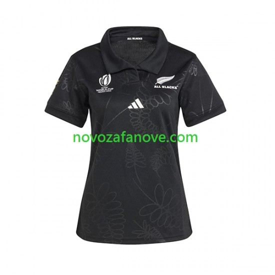 Nogometni Dres ALL BLACKS Ženska Domaći Rugby World Cup 2023 Kratkih Rukava