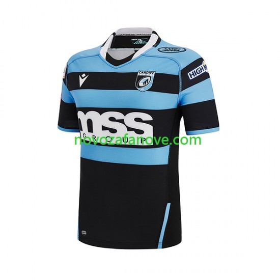 Nogometni Dres Cardiff Blues Muški Domaći Rugby 2023 Kratkih Rukava