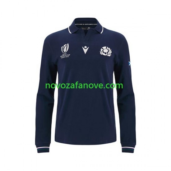 Nogometni Dres Škotska Muški Domaći Rugby World Cup 2023 Dugim Rukavima