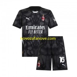 Nogometni Dres AC Milan Mike Maignan 16 Golmanski Dječji Domaći 2024-2025 Kratkih Rukava
