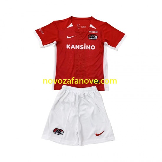 Nogometni Dres AZ Alkmaar Dječji Domaći 2024-2025 Kratkih Rukava