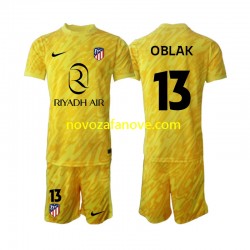 Nogometni Dres Atlético Madrid Jan Oblak 13 Golmanski Dječji Treći 2024-2025 Kratkih Rukava