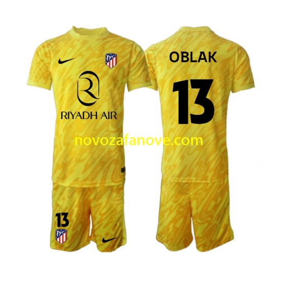 Nogometni Dres Atlético Madrid Jan Oblak 13 Golmanski Dječji Treći 2024-2025 Kratkih Rukava