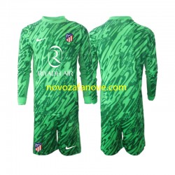 Nogometni Dres Atlético Madrid Golmanski Dječji Gostujući 2024-2025 Dugim Rukavima
