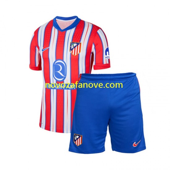 Nogometni Dres Atlético Madrid Dječji Domaći 2024-2025 Kratkih Rukava