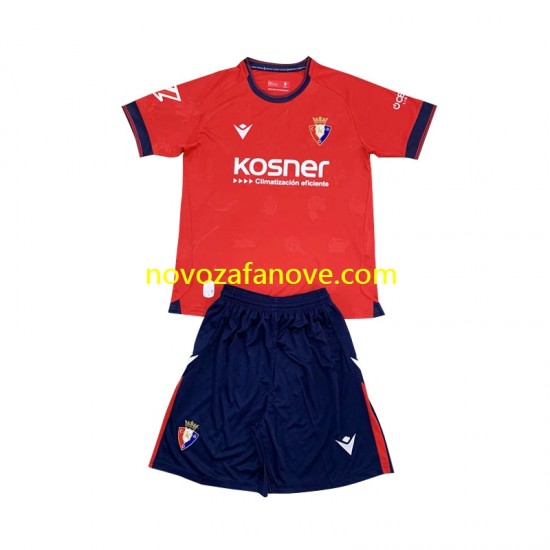 Nogometni Dres CA Osasuna Dječji Domaći 2024-2025 Kratkih Rukava