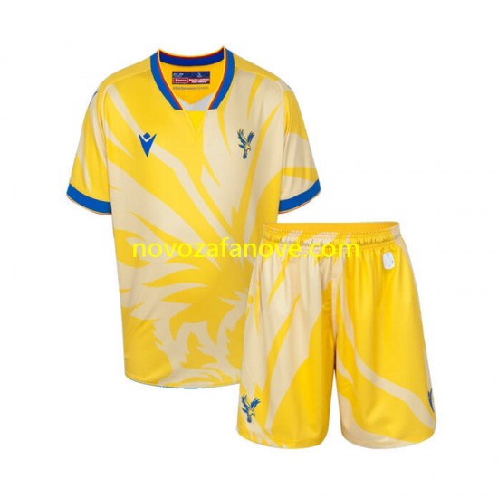 Nogometni Dres Crystal Palace Dječji Gostujući 2024-2025 Kratkih Rukava