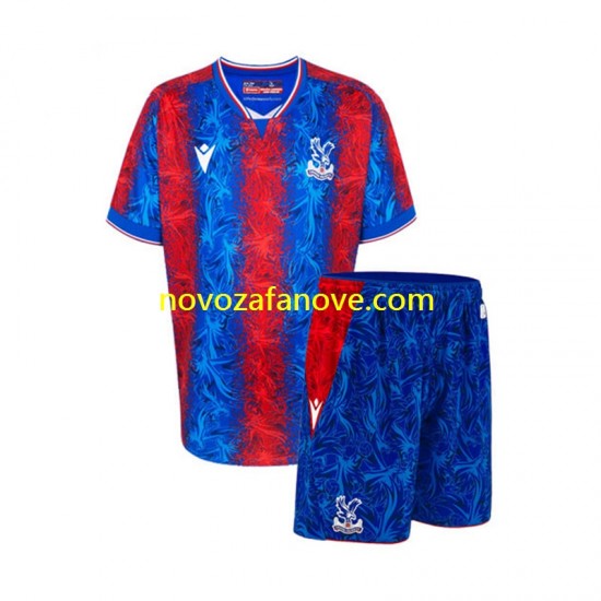 Nogometni Dres Crystal Palace Dječji Domaći 2024-2025 Kratkih Rukava