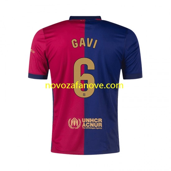 Nogometni Dres FC Barcelona GAVI 6 Muški Domaći 2024-2025 Kratkih Rukava