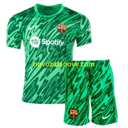 Nogometni Dres FC Barcelona Golmanski Dječji Domaći 2024-2025 Kratkih Rukava