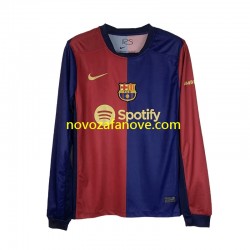Nogometni Dres FC Barcelona Muški Domaći 2024-2025 Dugim Rukavima
