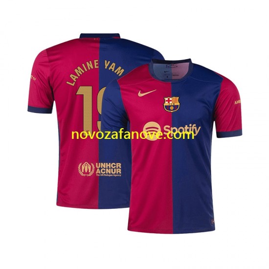 Nogometni Dres FC Barcelona Lamine Yamal 19 Muški Domaći 2024-2025 Kratkih Rukava