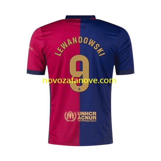 Nogometni Dres FC Barcelona Robert Lewandowski 9 Muški Domaći 2024-2025 Kratkih Rukava