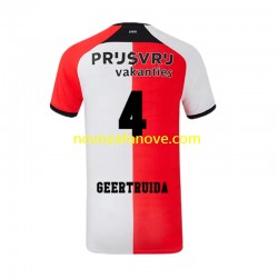 Nogometni Dres Feyenoord Rotterdam Lutsharel Geertruida 4 Muški Domaći 2024-2025 Kratkih Rukava