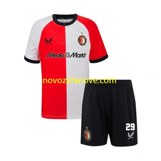 Nogometni Dres Feyenoord Rotterdam Santiago Gimenez 29 Dječji Domaći 2024-2025 Kratkih Rukava