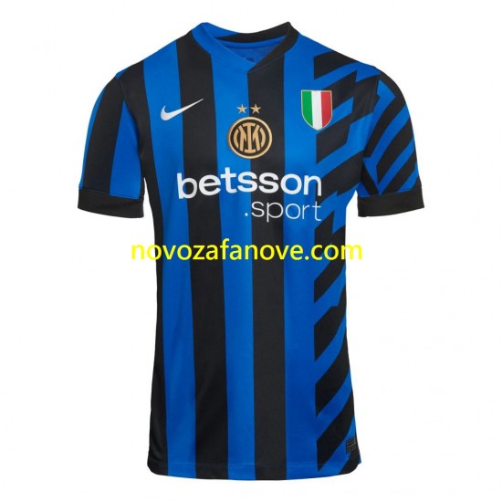 Nogometni Dres Inter Milan Muški Domaći 2024-2025 Kratkih Rukava