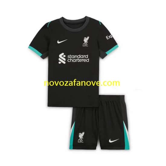 Nogometni Dres Liverpool Dječji Gostujući 2024-2025 Kratkih Rukava