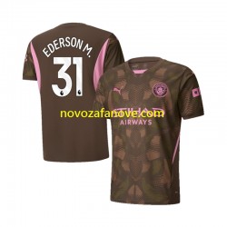 Nogometni Dres Manchester City Ederson M 31 Golmanski Muški Domaći 2024-2025 Kratkih Rukava
