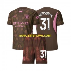 Nogometni Dres Manchester City Ederson M 31 Golmanski Dječji Domaći 2024-2025 Kratkih Rukava