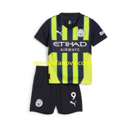 Nogometni Dres Manchester City Haaland 9 Dječji Gostujući 2024-2025 Kratkih Rukava