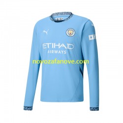 Nogometni Dres Manchester City Muški Domaći 2024-2025 Dugim Rukavima