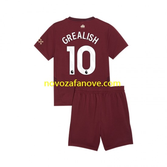 Nogometni Dres Manchester City Jack Grealish 10 Dječji Treći 2024-2025 Kratkih Rukava