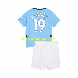 Nogometni Dres Manchester City Julian Alvarez 19 Dječji Domaći 2024-2025 Kratkih Rukava