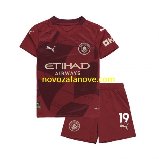 Nogometni Dres Manchester City Julian Alvarez 19 Dječji Treći 2024-2025 Kratkih Rukava