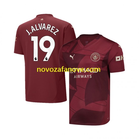 Nogometni Dres Manchester City Julian Alvarez 19 Muški Treći 2024-2025 Kratkih Rukava