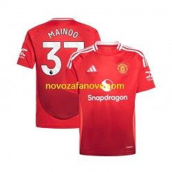 Nogometni Dres Manchester United Kobbie Mainoo 37 Muški Domaći 2024-2025 Kratkih Rukava
